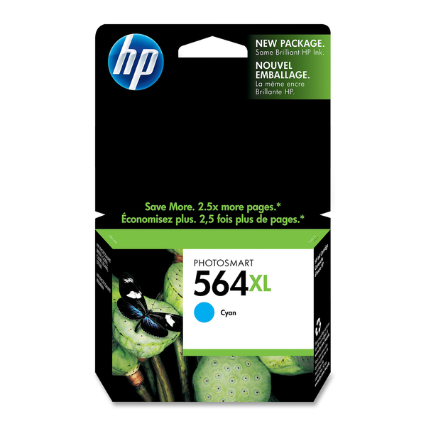 HP 564XL (CB323WN) Cyan High Yield Original Ink Cartridge
