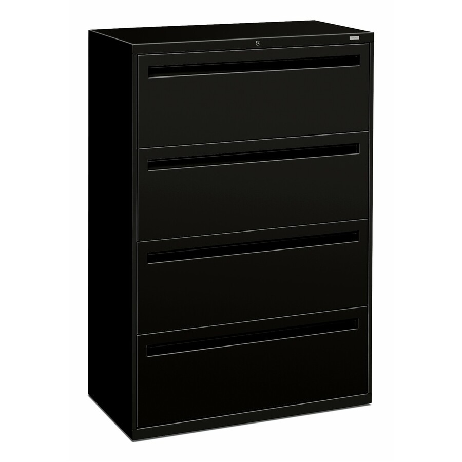 hon 4 drawer file cabinet black