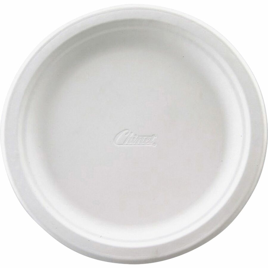 Huhtamaki 21227 Chinet® 8-3/4 Diameter, Molded Fiber, Recyclable,  Compartment, Sturdy, Tableware Food Plate (