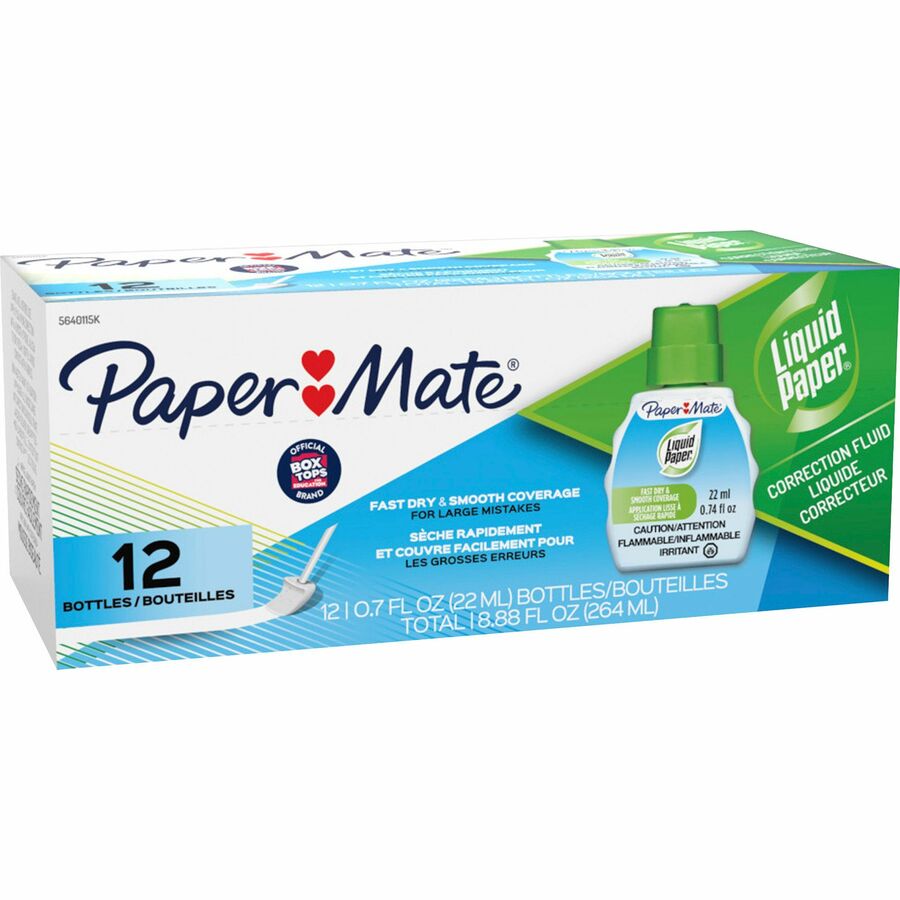 Paper Mate Liquid Paper Fast Dry Correction Fluid, 22 mL, 1 Count
