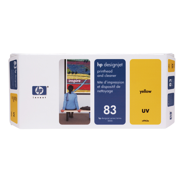 HP 83 (C4963A) Original Printhead - Single Pack - Inkjet - 1000 Pages - Yellow