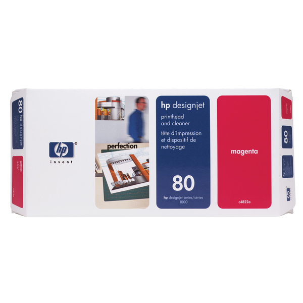 HP 80 Printhead/Printhead Cleaner, Magenta (C4822A)