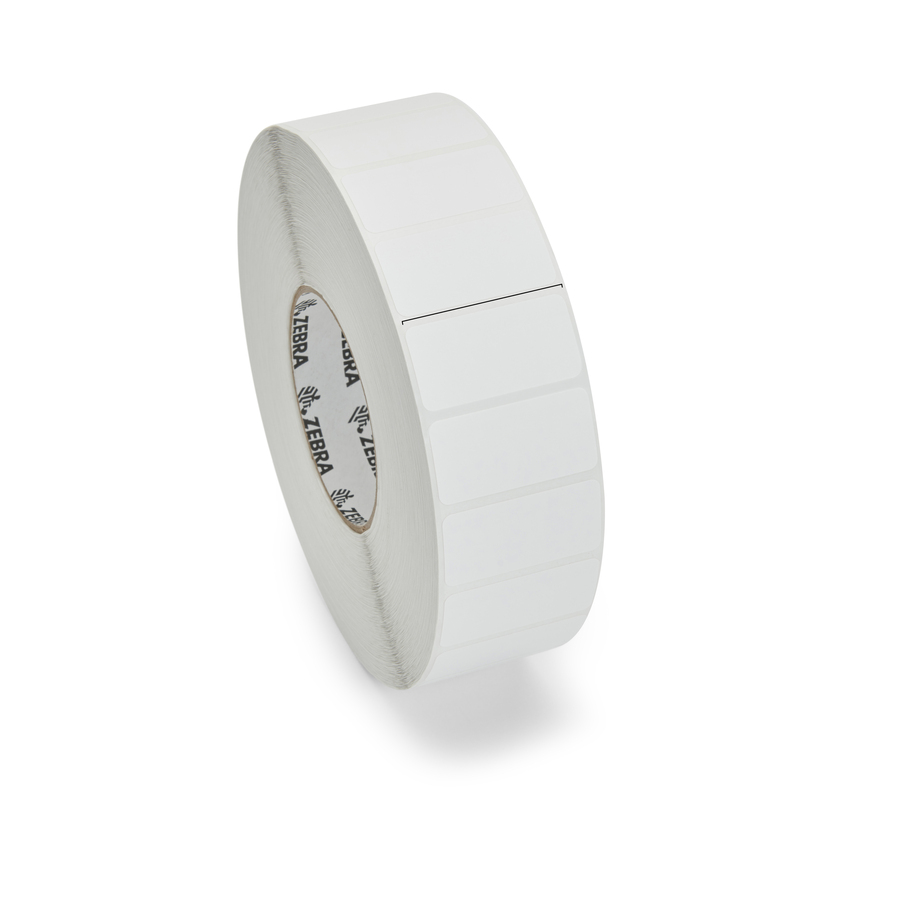 Label, Paper, 1.1875x0.8438in (30.2x21.4mm); TT, Z-Select 4000T, High Performance Coated, Permanent Adhesive, 1in (25.4mm) core, 3000/roll, 6/box, Plain