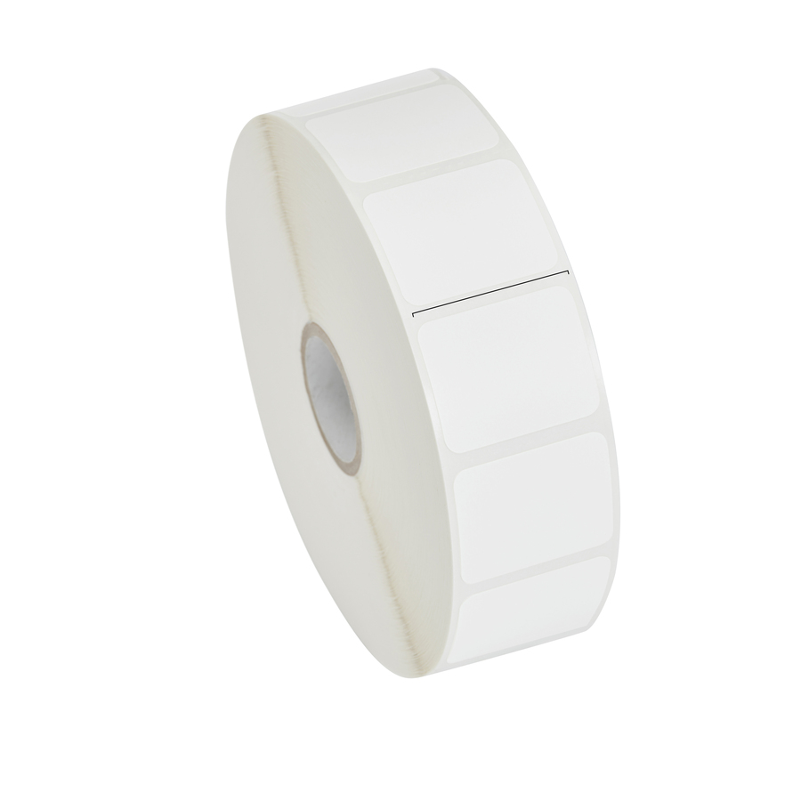 Label, Paper, 1.25x1in (31.8x25.4mm); TT, Z-Select 4000T, High Performance Coated, Permanent Adhesive, 1in (25.4mm) core, 2580/roll, 6/box, Plain