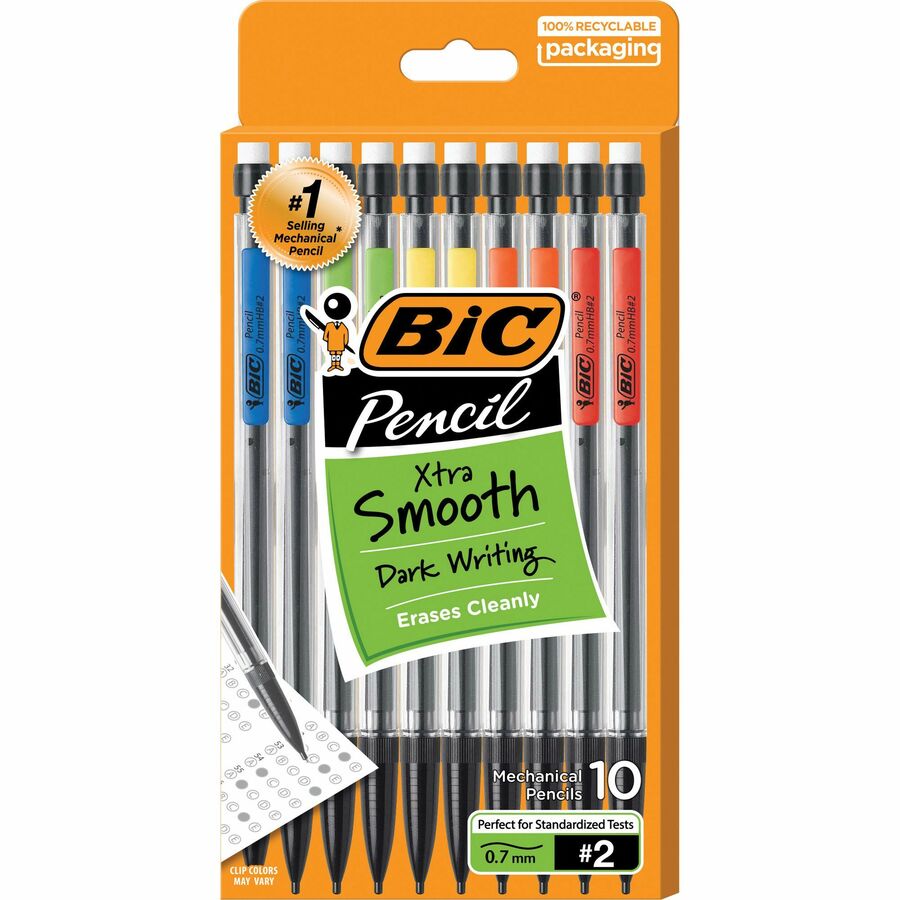 Bic Mechanical Pencils, Xtra-Strong, Thick (0.9 mm), No. 2 - 10 mechanical pencils