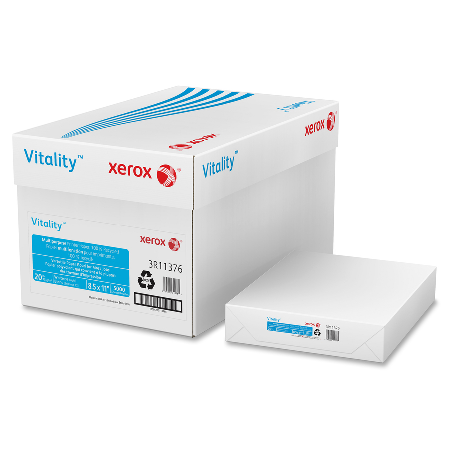 Xerox Vitality Multipurpose Printer Paper, 100% Recycled - Copy & Multi ...