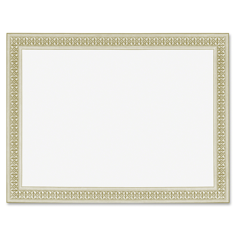 Gold Foil Stamped Certificate Document Cover - Blue