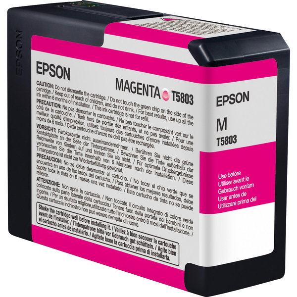 Epson T580A Vivid Magenta Ultrachrome K3 Ink Cartridge