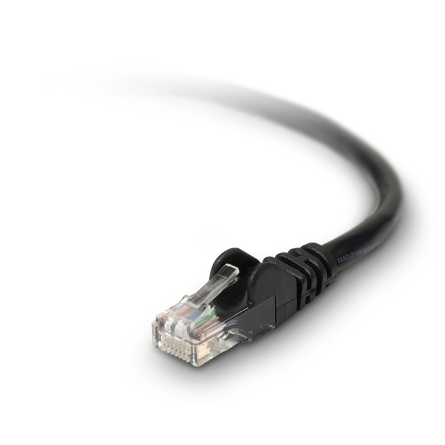 Belkin Cat.6 UTP Patch Cable RJ-45 Male Network RJ-45 Male Network  50ft Black myEliteProducts