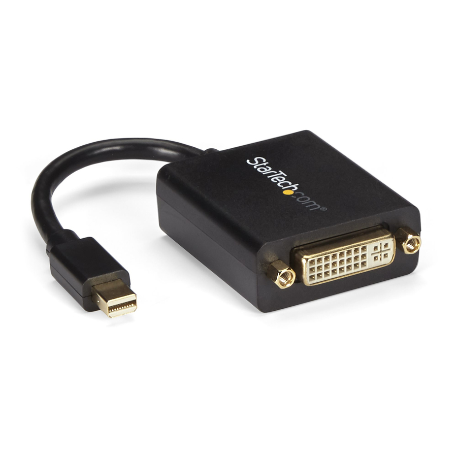 StarTech.com Mini DisplayPort to DVI Video Adapter Converter - Connect a DVI  display to a Mini DisplayPort equipped PC or MAC - Compatible with Mini  DisplayPort equipped laptops such as Lenovo ThinkPad