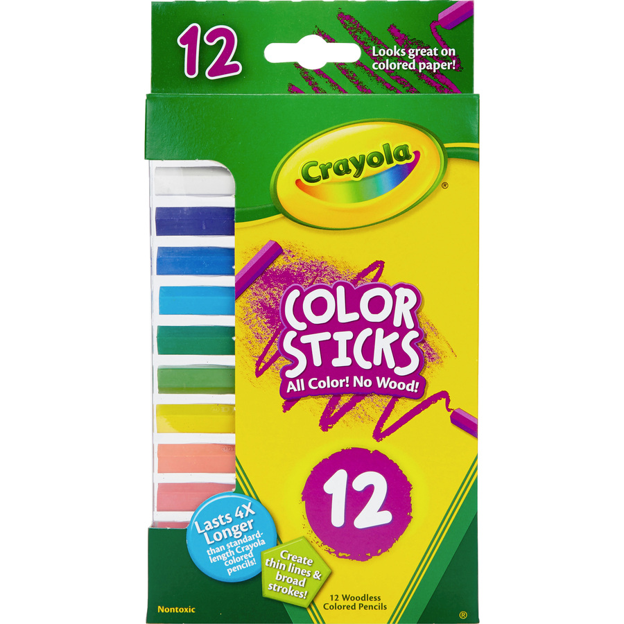 Bulk Crayons, Red, Regular Size, 12 Count