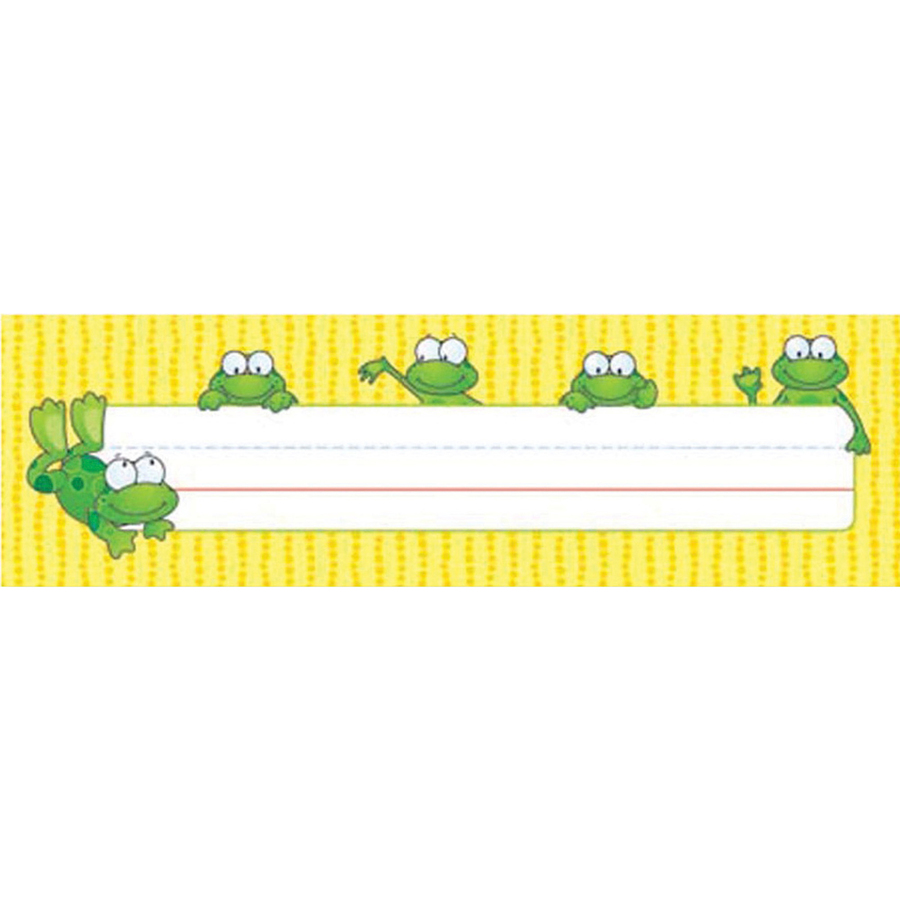 Carson Dellosa Frogs Design Desk Name Plate Cdp122010