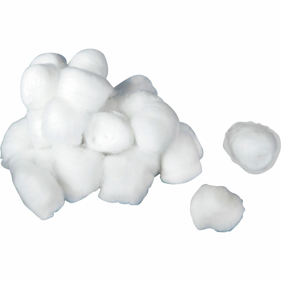 Medline Nonsterile Cotton Balls - Large - 1000 / Pack - 100% Cotton - White  - Kopy Kat Office