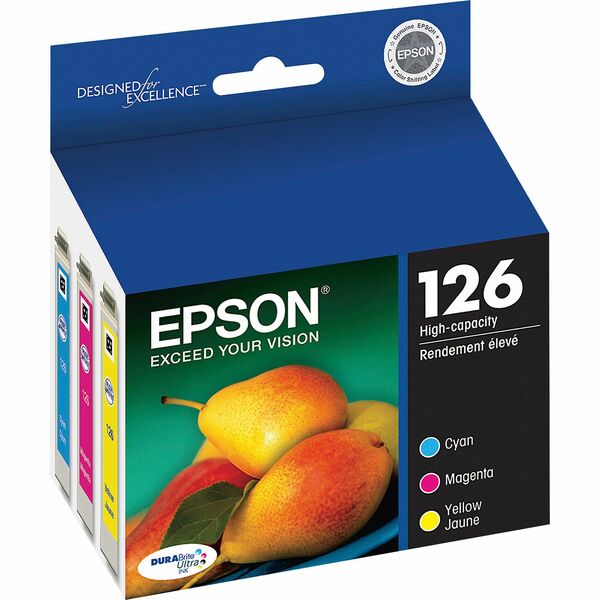 Epson 126 C/M/Y 3-Pack High Capacity Ink Cartridges