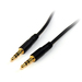 STARTECH Slim 3.5mm Stereo Audio Cable 1 ft. - M/M (MU1MMS)