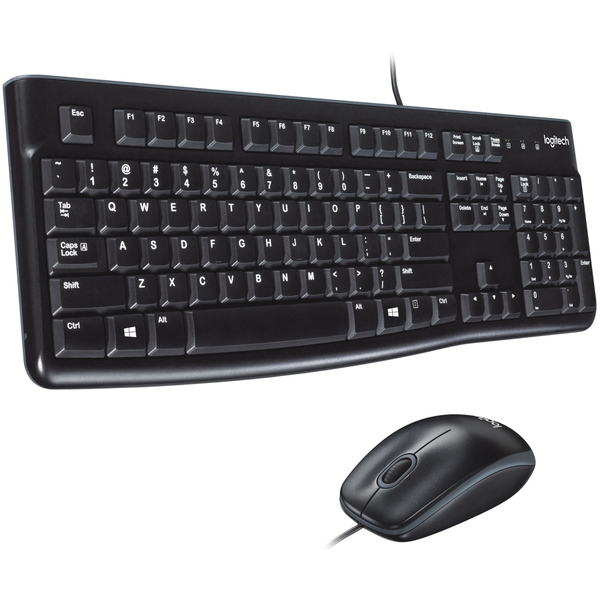 LOGITECH MK120 USB Wired Desktop Keyboard and Mouse Combo