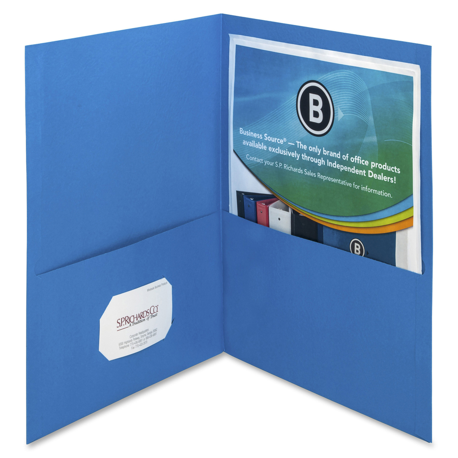Business Source Letter Recycled Pocket Folder Pocket Folders 