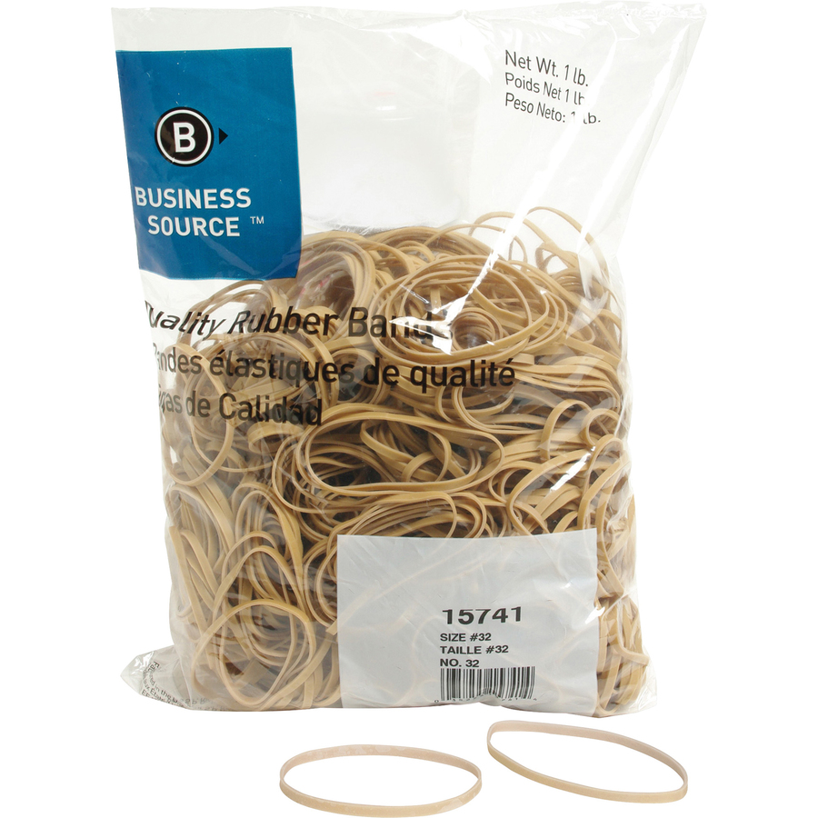 3-1/2 x 1/8 x 1/32 #33 Natural Compound Rubber Bands - Subotnick  Packaging