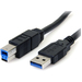StarTech 6 ft Black SuperSpeed USB 3.0 Cable A to B |M/M ,Type A Male USB, Type B Male USB |6ft, Black(USB3SAB6BK)