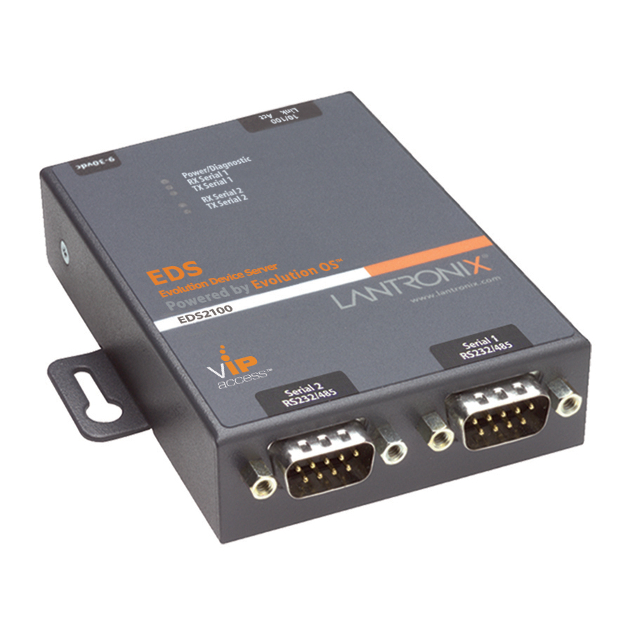 Lantronix EDS2100 with Linux two-port secure device server