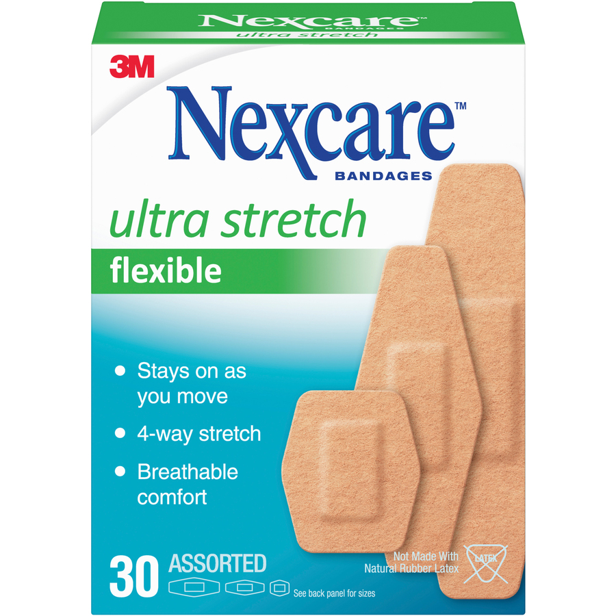 Nexcare Soft 'n Flex Bandages - Assorted Sizes - 0.94 MMM57630PB