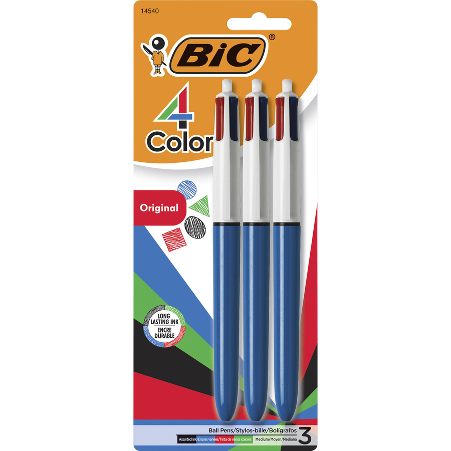 Box of 50 Retractable Original Red Blue Black Ink Ballpoint Pen Pens