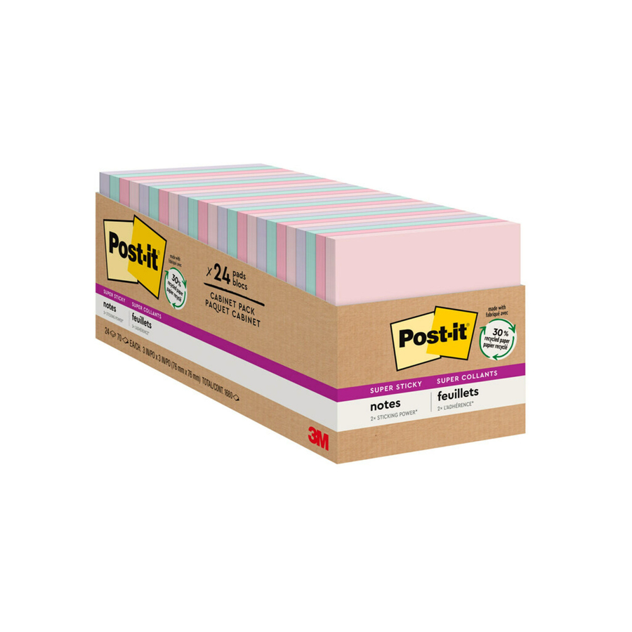 Pads in New York Collection Colors, Note Ruled, 4 x 6, 100 Sheets/Pad, 5  Pads/Pack