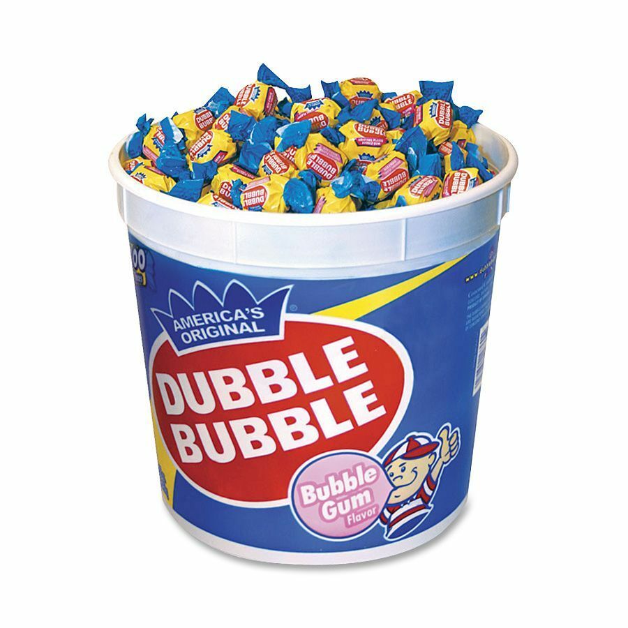 Dubble Bubble Original Gum Twist Bubble Gum - 3 LB Bulk Bag