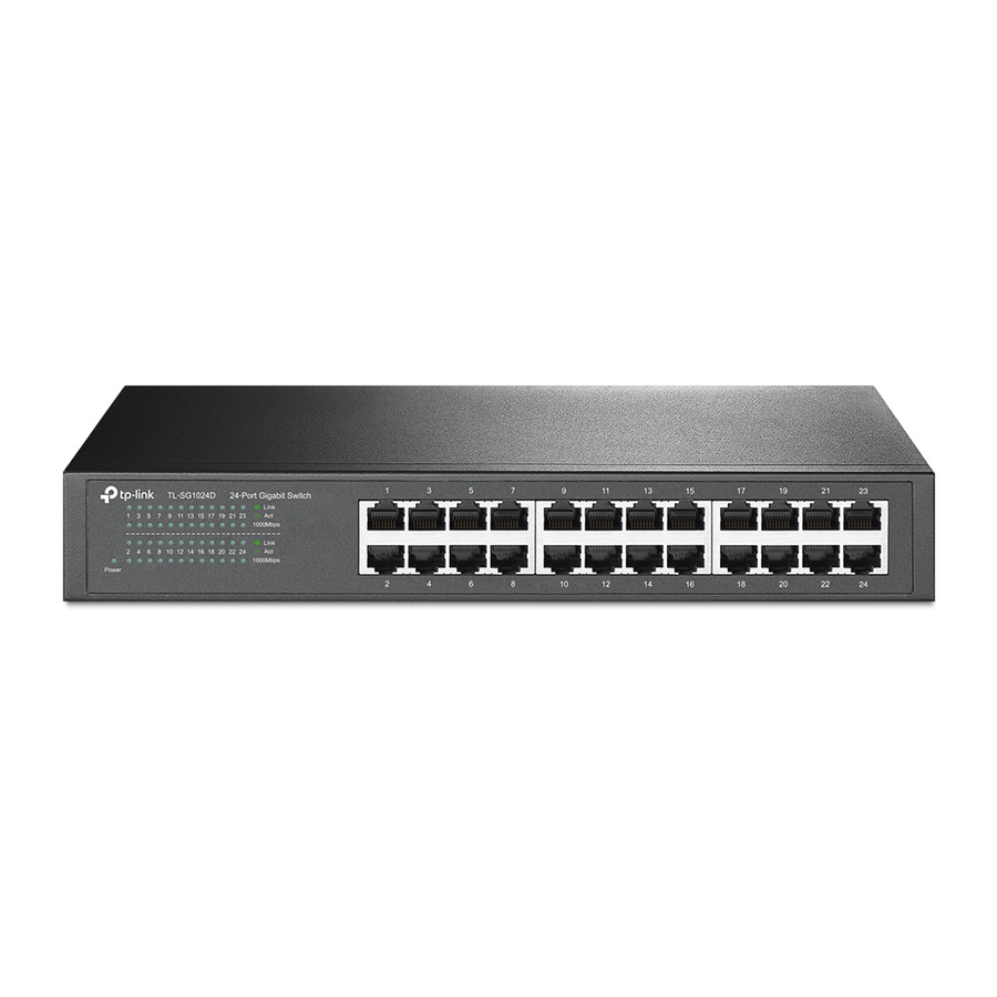 Commutateur 24 ports Gigabit| Support de bureau/rack - TP-Link