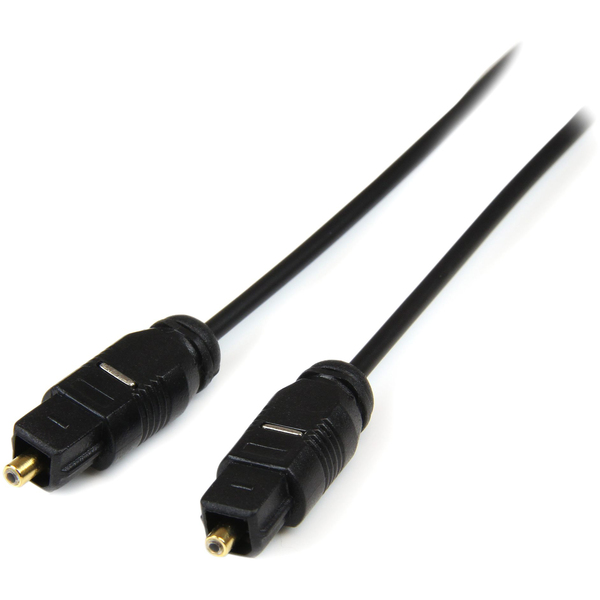 STARTECH Toslink M/M Thin HiRes Optical Digital SPDIF Audio Cable 10ft