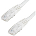 StarTech 8 ft Molded Category 6 UTP RJ-45 Patch Cable White (C6PATCH8WH)