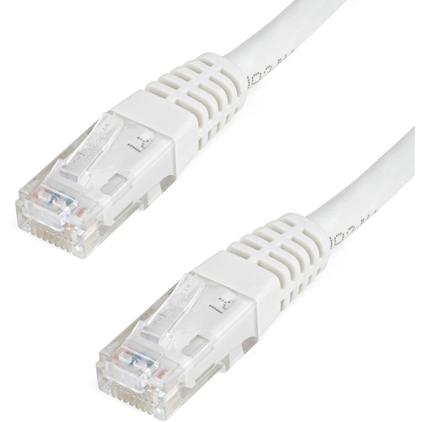 StarTech White Molded Cat6 UTP Patch Cable - 6 ft. (C6PATCH6WH)