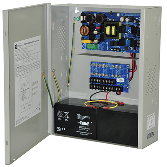 Altronix AL1024ULXPD8 UL/CUL listed 24 V DC 10 A wall-mount power supply with eight fuse-protected outputs