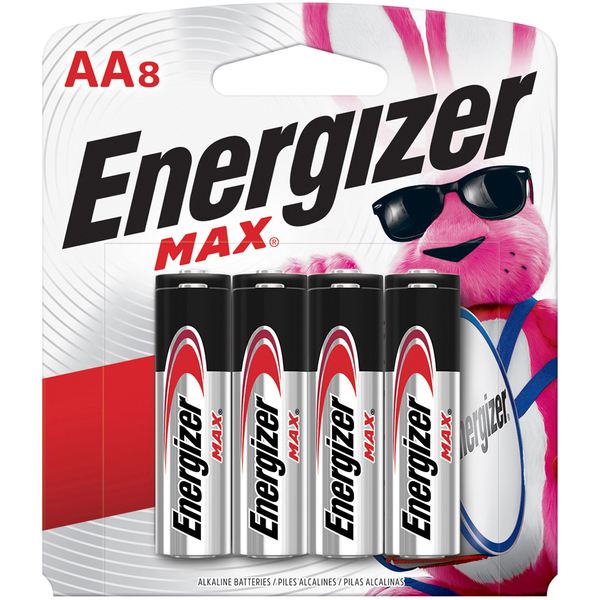 ENERGIZER Max AA Alkaline Battery 8 Pack
