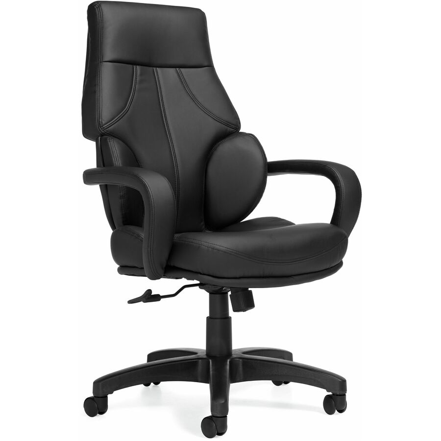 Kazan Fauteuil basculant à dossier haut, synderme noir