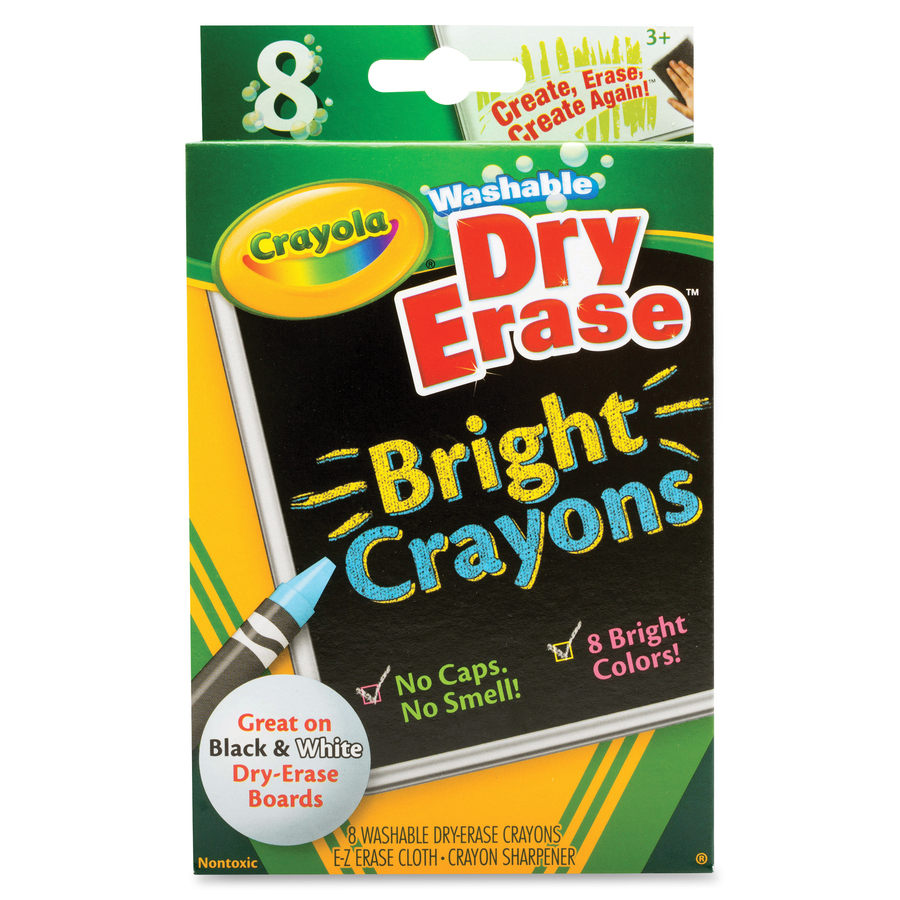 Crayola Large Crayons - Black, Blue, Brown, Green, Orange, Red