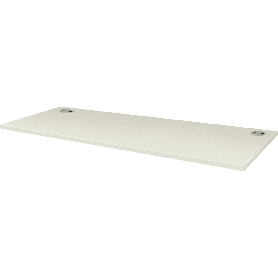 Rectangular Work Surface HONVTR60BB : HON® Voi Rectangular Worksurface, Two Grommets, 60