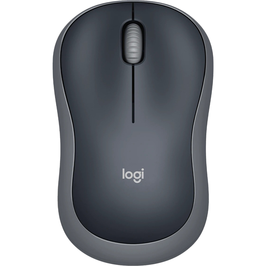 Logitech M185 Wireless Mouse, 2.4GHz with USB Mini Receiver, 12-Month Battery Life, 1000 DPI Optical Tracking, Ambidextrous, Compatible with Mac, Laptop (Swift Grey)