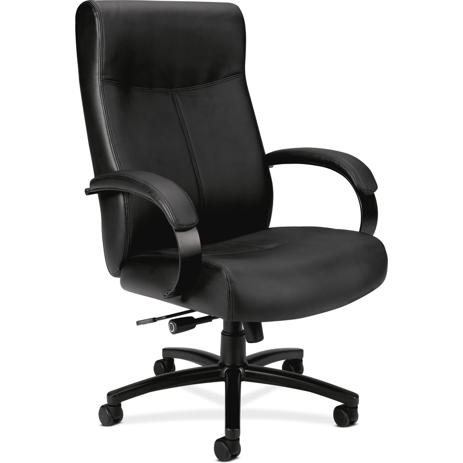 hon validate big and tall chair  black leather seat  5star base  black   2263" seat width x 2375" seat depth  28" width x 318" depth x 48"