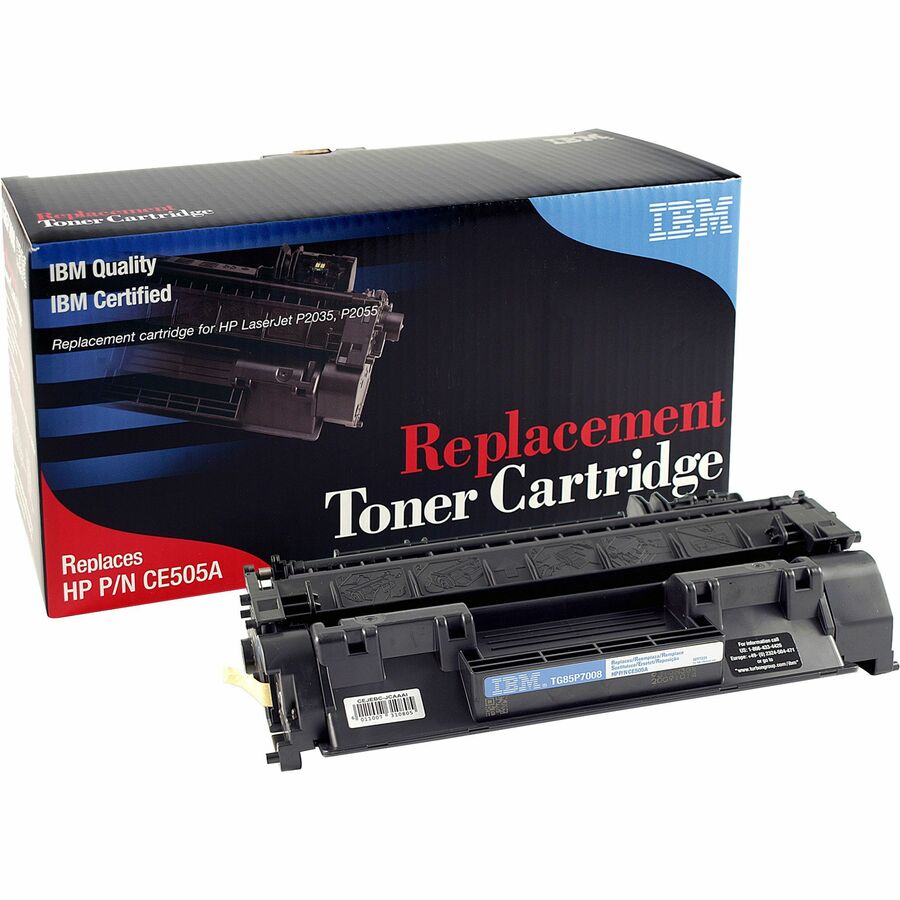 IBM Remanufactured Laser Toner Cartridge - Alternative for HP 05A (CE456A,  CE457A, CE459A, CE461A, CE505A) - Black - 1 Each - Zerbee