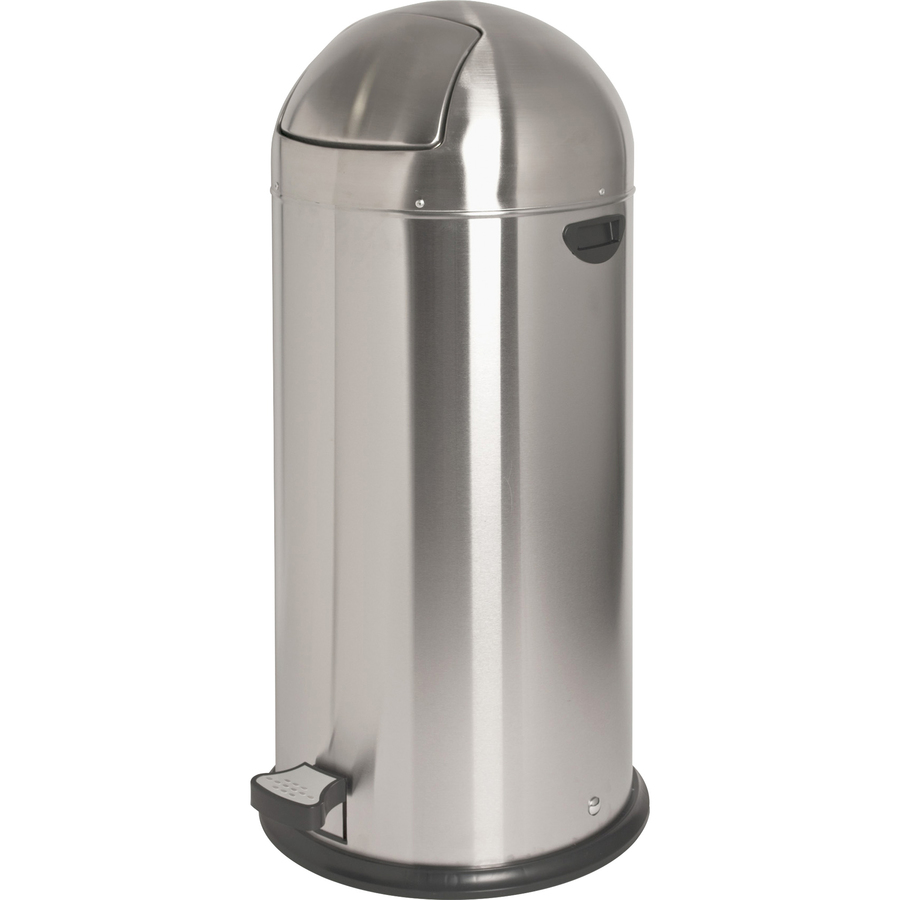 Safco Step-On Medical Receptacle 7.5 Gal Stainless Steel