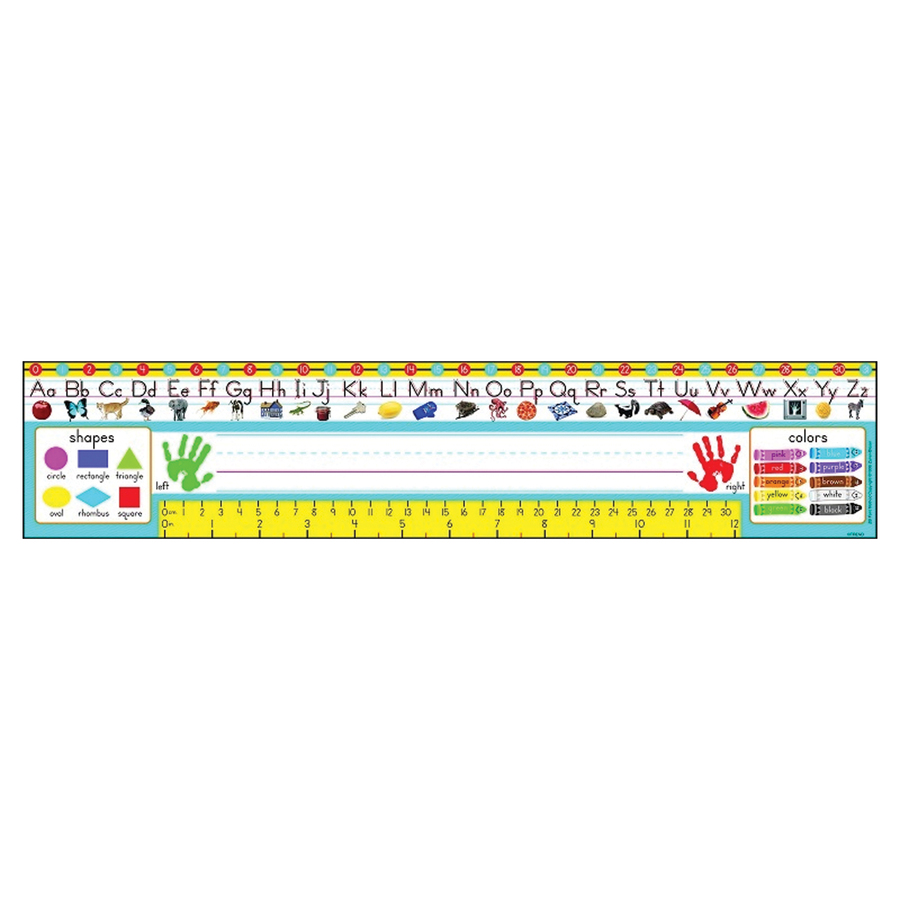 Trend PreK-1 Zaner-Bloser Desk Toppers Reference Name Plates