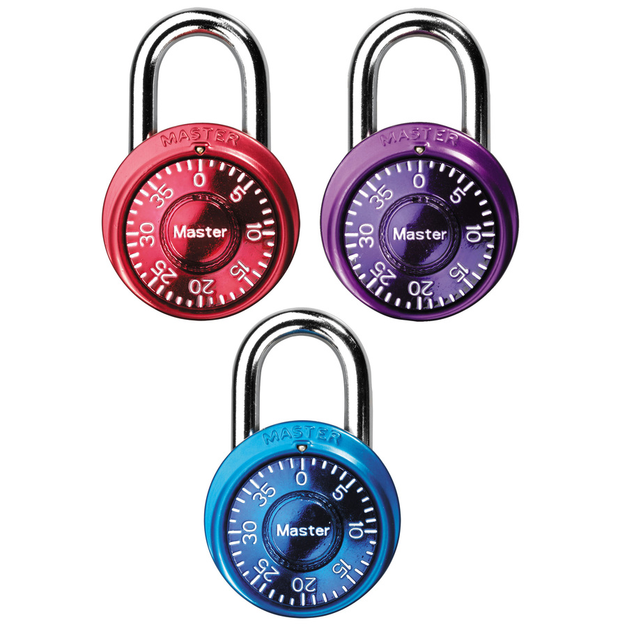 Ensemble de 3 mini cadenas à combinaison - Master Lock