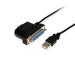 StarTech 1s1p USB to Serial Parallel Port Adapter Cable Serial/Parallel for Modem - 3 ft (ICUSB2321284)