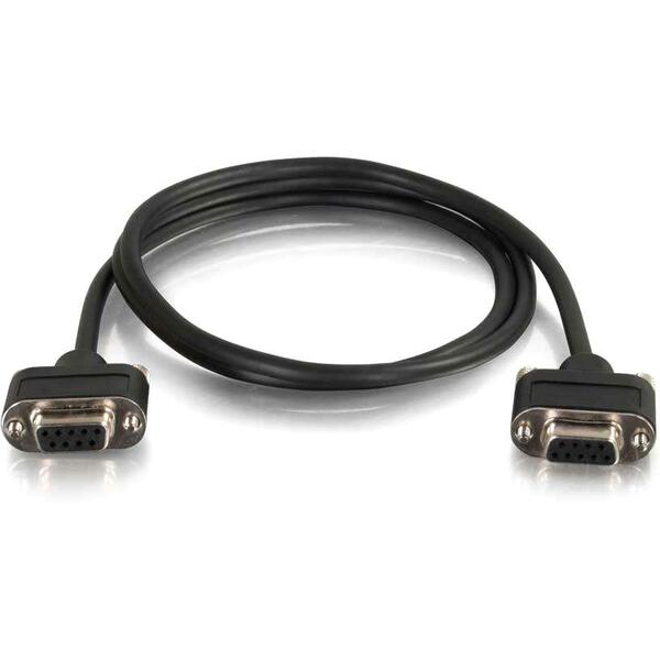 Cables To Go 6ft CMG-Rated DB9 Low Profile Null Modem F-F (52175)