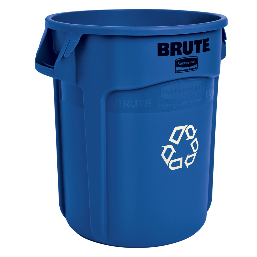 Rubbermaid 75.7ltr Brute Container with Venting Channels Blue - 75.70 L ...