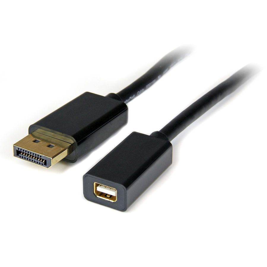 StarTech.com 3ft (1m) DisplayPort to Mini Cable, 4K x 2K Video, DP Male to Mini Female Adapter DP to mDP 1.2 Monitor - 3ft DisplayPort to Mini DisplayPort cable