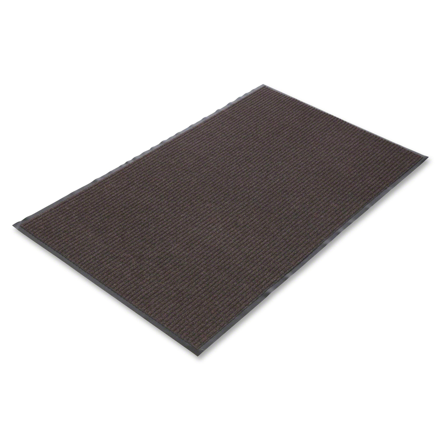 Clean Step Outdoor Rubber Scraper Mat, Polypropylene, 36 x 60, Black