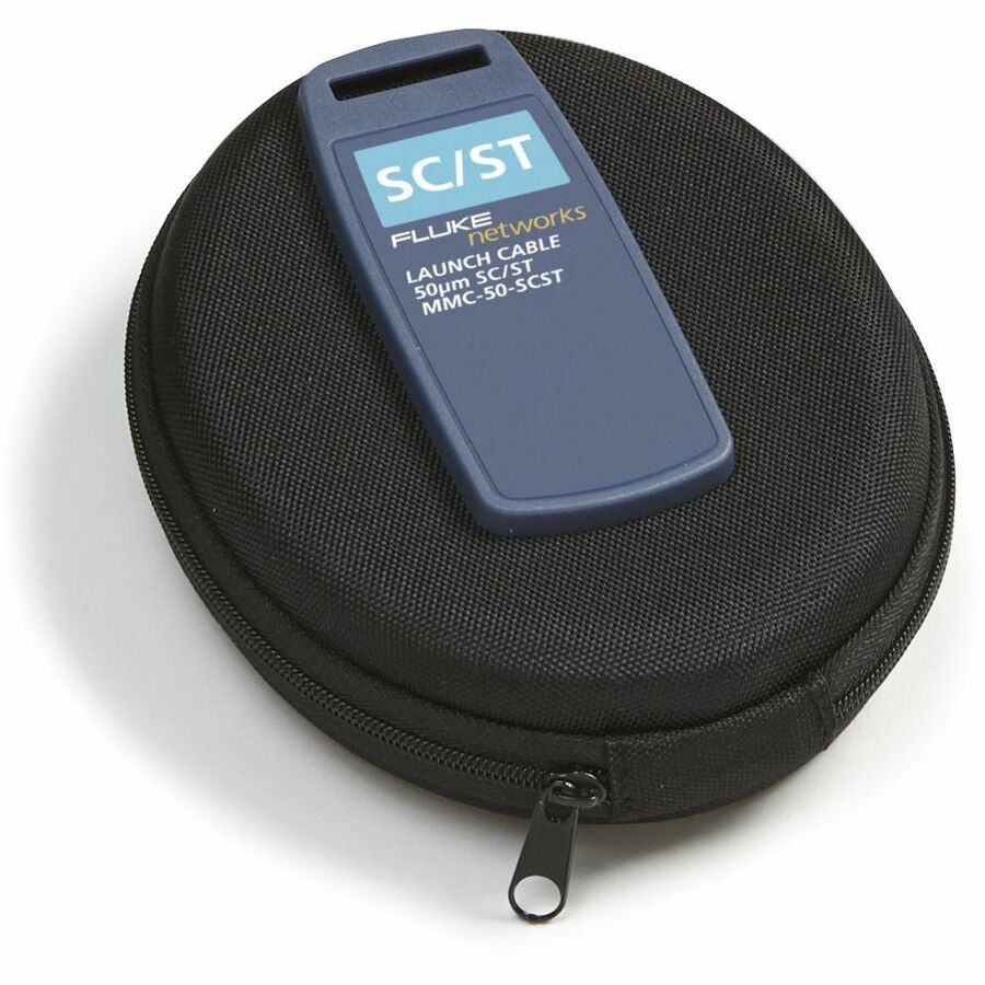 Fluke Networks 50 µm multimode SC to ST fiber optic launch cable for OTDR testing