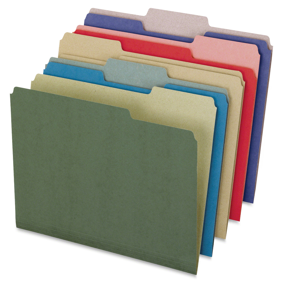 Pendaflex EarthWise 1/3 Tab Cut Letter Recycled Top Tab File Folder